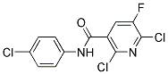 2,6-DICHLORO-N-(4-CHLOROPHENYL)-5-FLUORONICOTINAMIDE, TECH Struktur