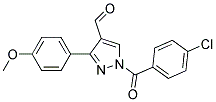 1-(4-CHLOROBENZOYL)-3-(4-METHOXYPHENYL)-1H-PYRAZOLE-4-CARBALDEHYDE Struktur