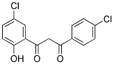 1-(5-CHLORO-2-HYDROXYPHENYL)-3-(4-CHLORO-PHENYL)-1,3-PROPANEDIONE Struktur