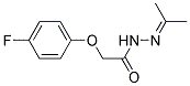 2-(4-FLUOROPHENOXY)-N'-(1-METHYLETHYLIDENE)ACETOHYDRAZIDE Struktur