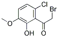 2-BROMO-1-(6-CHLORO-2-HYDROXY-3-METHOXYPHENYL)ETHANONE Struktur