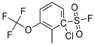 1-CHLORO-2-METHYL-3-TRIFLUOROMETHOXY-BENZENESULFONYL FLUORIDE Struktur