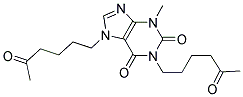 1,7-BIS-(5-OXOHEXYL)-3-METHYLXANTHINE Struktur