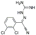 2-(2,3-DICHLORPHENYL)-2-(GUANIDINIMINO)ACETONITRILE Struktur