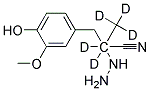 2-HYDRAZINO-A-(4-HYDROXY-3-METHOXYBENZYL)PROPIONITRILE-D5 Struktur