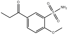 1-(4'-METHOXY-3'-SULFONAMIDOPHENYL)-1-PROPANONE Struktur