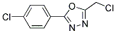 2-(CHLOROMETHYL)-5-(4-CHLOROPHENYL)-1,3,4-OXADIAZOL Struktur