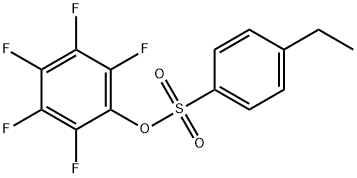 2,3,4,5,6-PENTAFLUOROPHENYL 4-ETHYLBENZENESULPHONATE Struktur