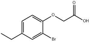 2-(2-BROMO-4-ETHYLPHENOXY)ACETIC ACID Struktur