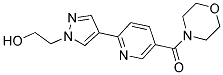 2-(4-[5-(MORPHOLIN-4-YLCARBONYL)PYRIDIN-2-YL]-1H-PYRAZOL-1-YL)ETHANOL Struktur