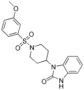 1-(1-[(3-METHOXYPHENYL)SULFONYL]PIPERIDIN-4-YL)-1,3-DIHYDRO-2H-BENZIMIDAZOL-2-ONE Struktur