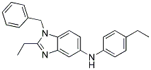 (1-BENZYL-2-ETHYL-1H-BENZOIMIDAZOL-5-YL)-(4-ETHYL-PHENYL)-AMINE Struktur