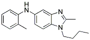 (1-BUTYL-2-METHYL-1H-BENZOIMIDAZOL-5-YL)-O-TOLYL-AMINE Struktur