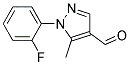 1-(2-FLUORO-PHENYL)-5-METHYL-1H-PYRAZOLE-4-CARBALDEHYDE Struktur