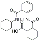 2-(2-CYCLOHEXYLCARBAMOYL-PHENYLCARBAMOYL)-CYCLOHEXANECARBOXYLIC ACID Struktur