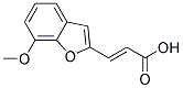 (2E)-3-(7-METHOXY-1-BENZOFURAN-2-YL)ACRYLIC ACID Struktur