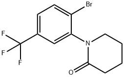 1-(2-BROMO-5-TRIFLUOROMETHYL-PHENYL)-PIPERIDIN-2-ONE Struktur