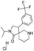 2-ISOPROPYL-4-(3-(TRIFLUOROMETHYL)PHENYL)-2,7-DIAZASPIRO[4.5]DECAN-1-ONE HYDROCHLORIDE Struktur