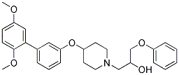 1-(4-[(2',5'-DIMETHOXYBIPHENYL-3-YL)OXY]PIPERIDIN-1-YL)-3-PHENOXYPROPAN-2-OL Struktur