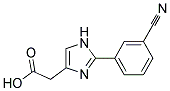 [2-(3-CYANO-PHENYL)-1H-IMIDAZOL-4-YL]-ACETIC ACID Struktur