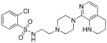 2-CHLORO-N-(2-[4-(1,2,3,4-TETRAHYDRO-1,7-NAPHTHYRIDIN-8-YL)PIPERAZIN-1-YL]ETHYL)BENZENESULFONAMIDE Struktur