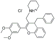 1-{[4-BENZYL-2-(3,4-DIMETHOXYPHENYL)-4H-CHROMEN-3-YL]METHYL}PIPERIDINIUM CHLORIDE 結(jié)構(gòu)式