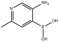 2-METHYL-5-AMINO-4-PYRIDINYLBORONIC ACID Struktur