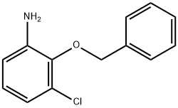 2-(BENZYLOXY)-3-CHLOROANILINE Struktur