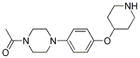 1-(4-[4-(4-PIPERIDINYLOXY)PHENYL]-1-PIPERAZINYL)-1-ETHANONE Struktur