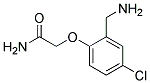 2-(2-AMINOMETHYL-4-CHLORO-PHENOXY)-ACETAMIDE Struktur