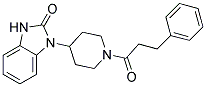 1-[1-(3-PHENYLPROPANOYL)PIPERIDIN-4-YL]-1,3-DIHYDRO-2H-BENZIMIDAZOL-2-ONE Struktur