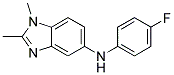 (1,2-DIMETHYL-1H-BENZOIMIDAZOL-5-YL)-(4-FLUORO-PHENYL)-AMINE Struktur