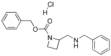 2-(BENZYLAMINO-METHYL)-AZETIDINE-1-CARBOXYLIC ACID BENZYL ESTER HYDROCHLORIDE Struktur