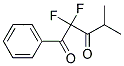 2,2-DIFLUORO-4-METHYL-1-PHENYL-PENTANE-1,3-DIONE Struktur