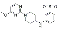 1-(4-METHOXYPYRIMIDIN-2-YL)-N-[3-(METHYLSULFONYL)PHENYL]PIPERIDIN-4-AMINE Struktur