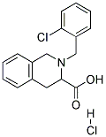 2-(2-CHLORO-BENZYL)-1,2,3,4-TETRAHYDRO-ISOQUINOLINE-3-CARBOXYLIC ACID HYDROCHLORIDE Struktur