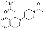 2-[2-(1-ACETYLPIPERIDIN-4-YL)-1,2,3,4-TETRAHYDROISOQUINOLIN-1-YL]-N,N-DIMETHYLACETAMIDE Struktur