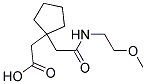 (1-(2-[(2-METHOXYETHYL)AMINO]-2-OXOETHYL)CYCLOPENTYL)ACETIC ACID Struktur