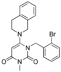 1-(2-BROMOBENZYL)-6-(3,4-DIHYDROISOQUINOLIN-2(1H)-YL)-3-METHYLPYRIMIDINE-2,4(1H,3H)-DIONE Struktur