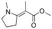 2-[1-METHYL-PYRROLIDIN-(2E)-YLIDENE]-PROPIONIC ACID METHYL ESTER Struktur