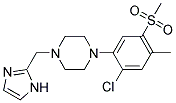 1-[2-CHLORO-4-METHYL-5-(METHYLSULFONYL)PHENYL]-4-(1H-IMIDAZOL-2-YLMETHYL)PIPERAZINE Struktur