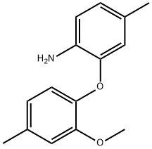 2-(2-METHOXY-4-METHYLPHENOXY)-4-METHYLPHENYLAMINE Struktur