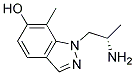 1-((S)-2-AMINO-PROPYL)-7-METHYL-1H-INDAZOL-6-OL Struktur