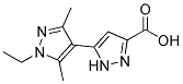 1'-ETHYL-3',5'-DIMETHYL-2H,1'H-[3,4']BIPYRAZOLYL-5-CARBOXYLIC ACID Struktur