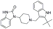 1-(1-[(2-TERT-BUTYL-1H-INDOL-3-YL)METHYL]PIPERIDIN-4-YL)-1,3-DIHYDRO-2H-BENZIMIDAZOL-2-ONE Struktur