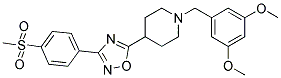 1-(3,5-DIMETHOXYBENZYL)-4-(3-[4-(METHYLSULFONYL)PHENYL]-1,2,4-OXADIAZOL-5-YL)PIPERIDINE Struktur