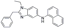 (2-BENZYL-1-ETHYL-1H-BENZOIMIDAZOL-5-YL)-NAPHTHALEN-1-YL-AMINE Struktur