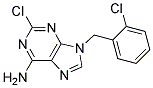 2-CHLORO-9-(2-CHLORO-BENZYL)-9H-PURIN-6-YLAMINE Struktur