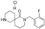 2-(2-FLUOROBENZYL)-2,8-DIAZASPIRO[5.5]UNDECAN-1-ONE HYDROCHLORIDE Struktur