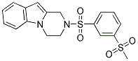 2-([3-(METHYLSULFONYL)PHENYL]SULFONYL)-1,2,3,4-TETRAHYDROPYRAZINO[1,2-A]INDOLE Struktur